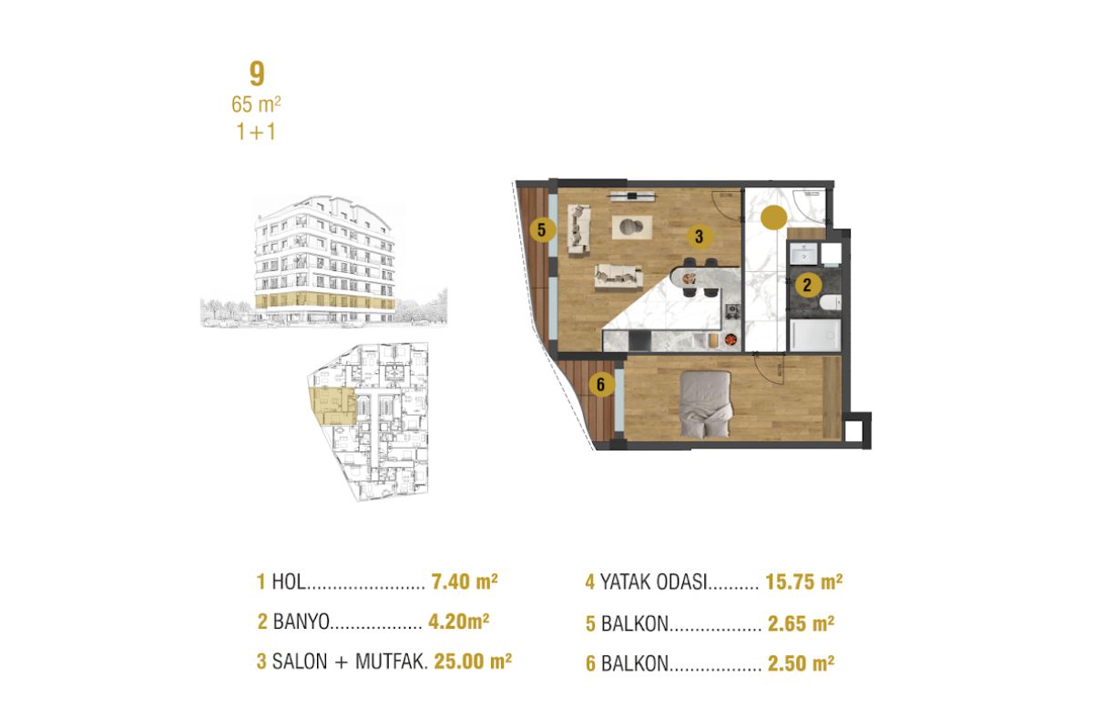 City Nest Kaleiçi Antalya - Apartments for sale in Antalya Kaleiçi