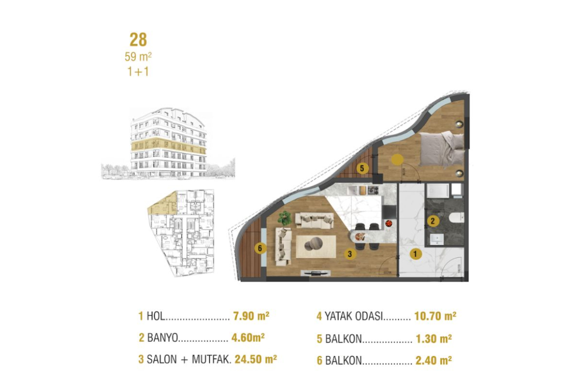 City Nest Kaleiçi Antalya - Apartments for sale in Antalya Kaleiçi