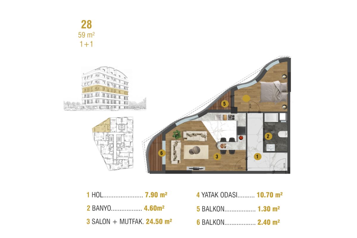 City Nest Kaleiçi Antalya - Apartments for sale in Antalya Kaleiçi