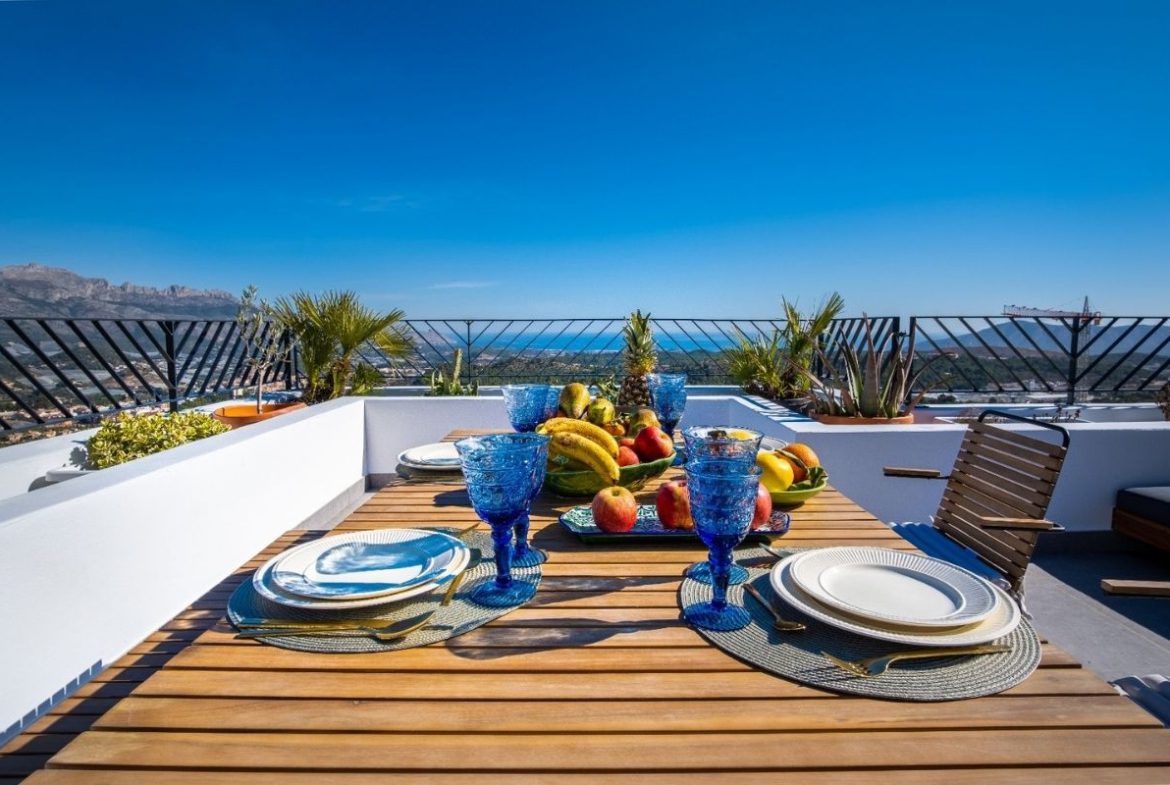 Polop Hills Villa modern detached homes for sale in Alicante Costa Blanca Spain.