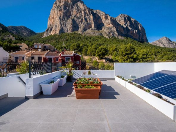 Polop Hills Villa modern detached homes for sale in Alicante Costa Blanca Spain.
