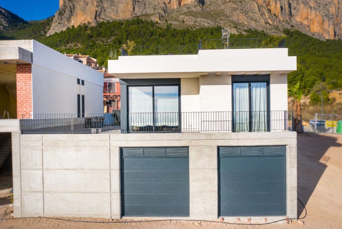 Polop Hills Villa modern detached homes for sale in Alicante Costa Blanca Spain.