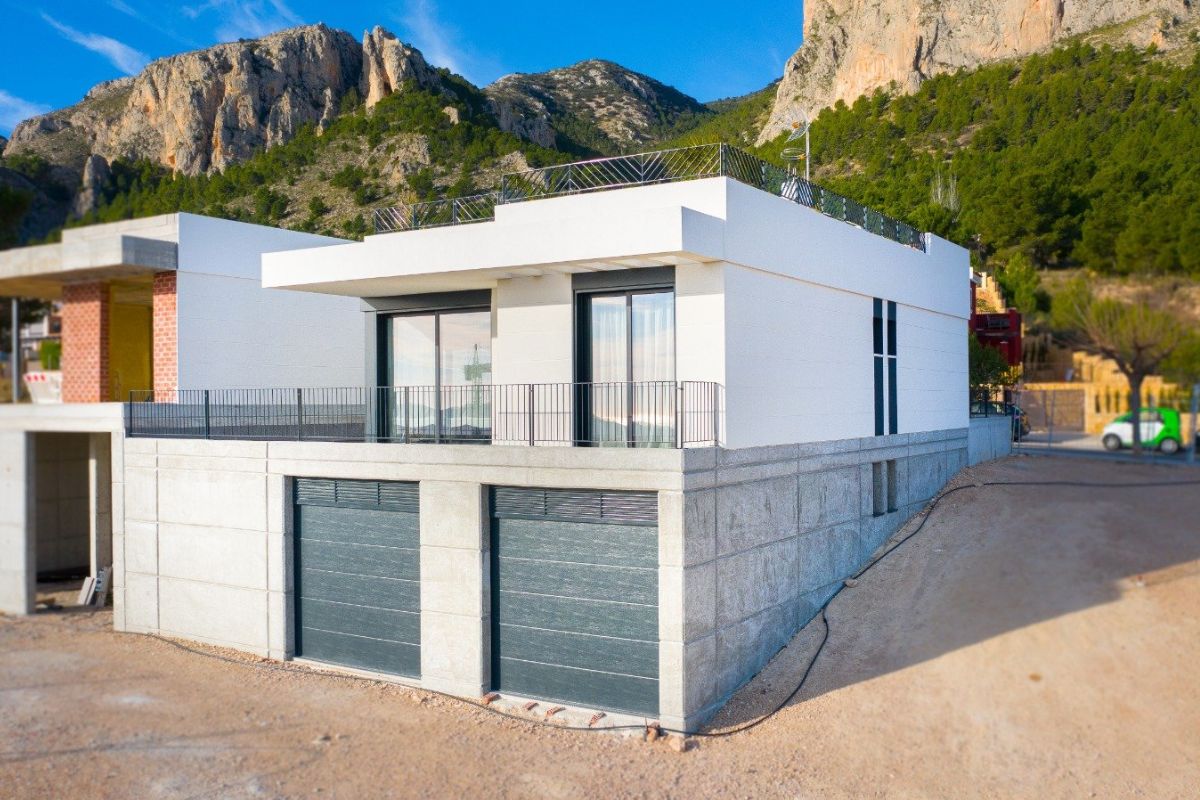 Polop Hills Villa modern detached homes for sale in Alicante Costa Blanca Spain.