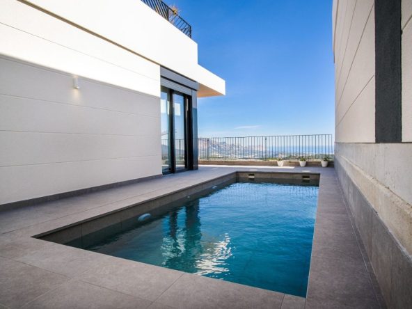 Polop Hills Villa modern detached homes for sale in Alicante Costa Blanca Spain.
