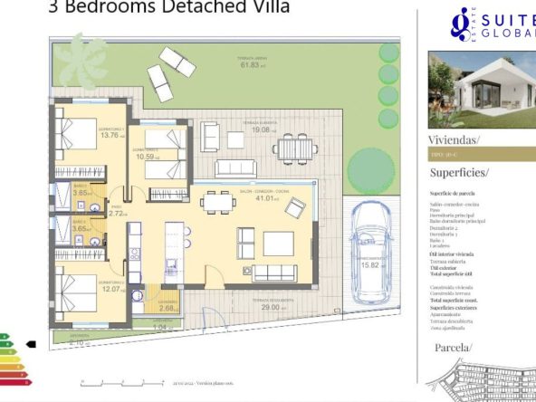 Polop Hills Villa modern detached homes for sale in Alicante Costa Blanca Spain.