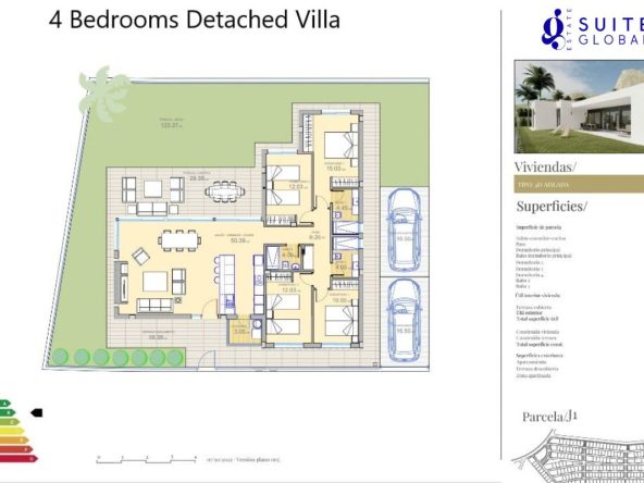 Polop Hills Villa modern detached homes for sale in Alicante Costa Blanca Spain.