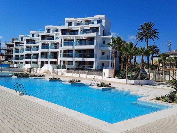 Beachfront apartments for sale in Denia Costa Blanca Spain with Mediterranean views.