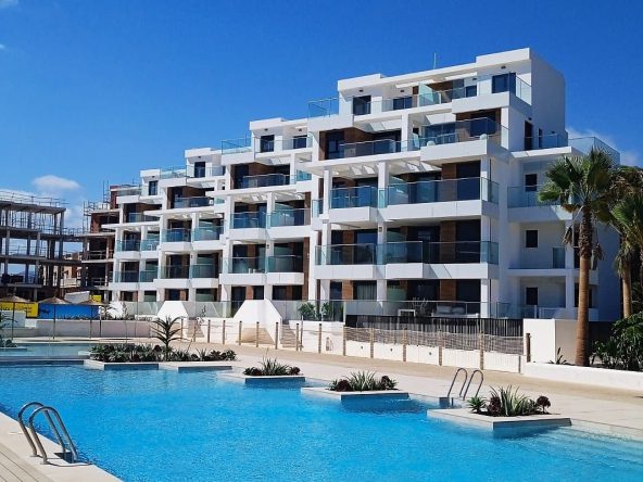 Beachfront apartments for sale in Denia Costa Blanca Spain with Mediterranean views.