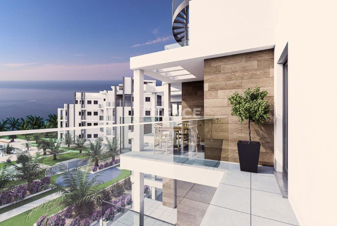 Beachfront apartments for sale in Denia Costa Blanca Spain with Mediterranean views.