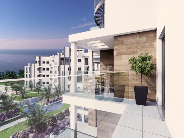 Beachfront apartments for sale in Denia Costa Blanca Spain with Mediterranean views.
