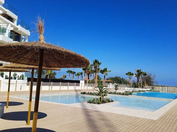 Beachfront apartments for sale in Denia Costa Blanca Spain with Mediterranean views.