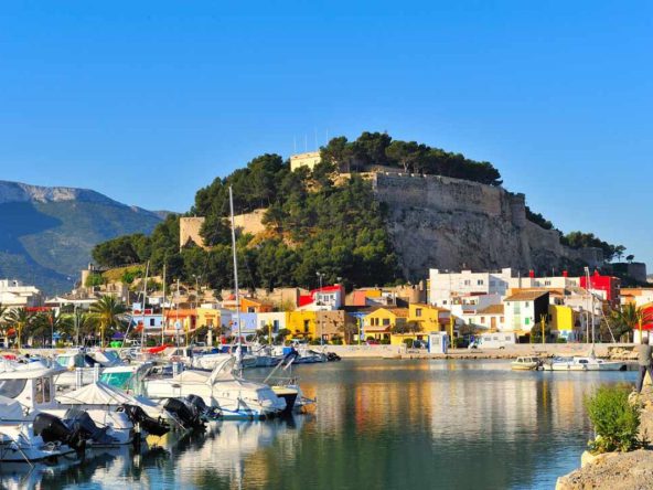 Beachfront apartments for sale in Denia Costa Blanca Spain with Mediterranean views.