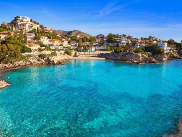 Beachfront apartments for sale in Denia Costa Blanca Spain with Mediterranean views.