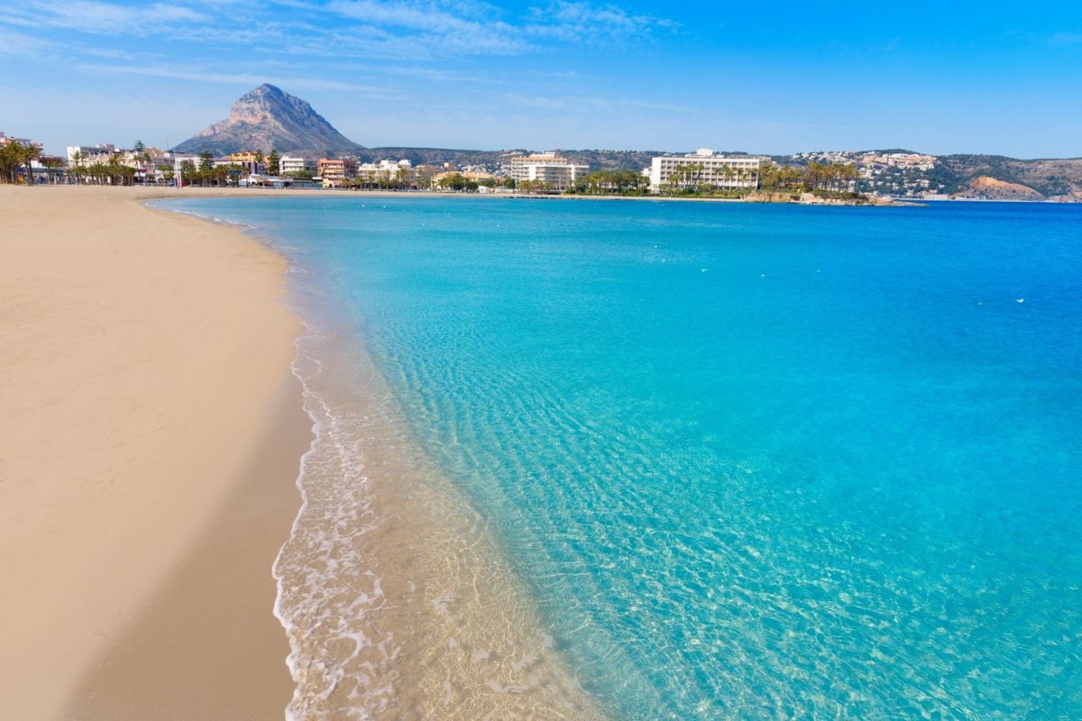 Beachfront apartments for sale in Denia Costa Blanca Spain with Mediterranean views.