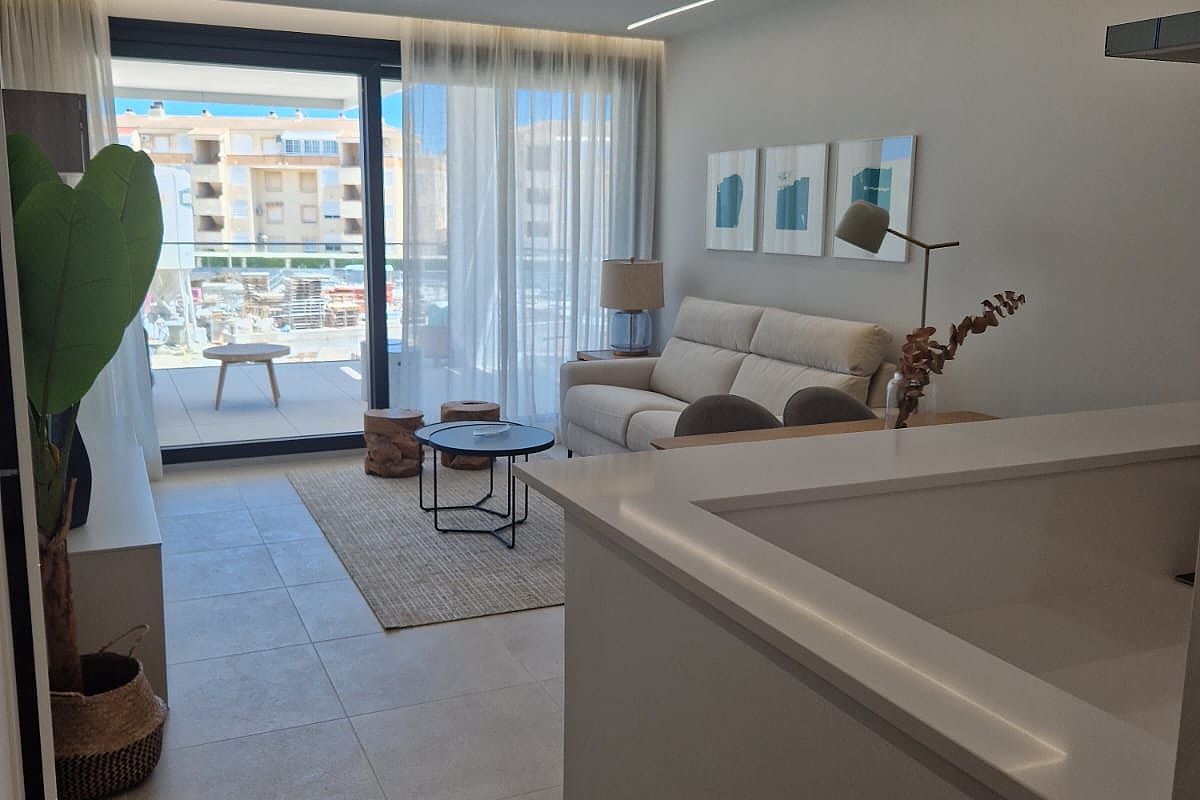 Beachfront apartments for sale in Denia Costa Blanca Spain with Mediterranean views.
