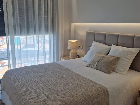 Beachfront apartments for sale in Denia Costa Blanca Spain with Mediterranean views.