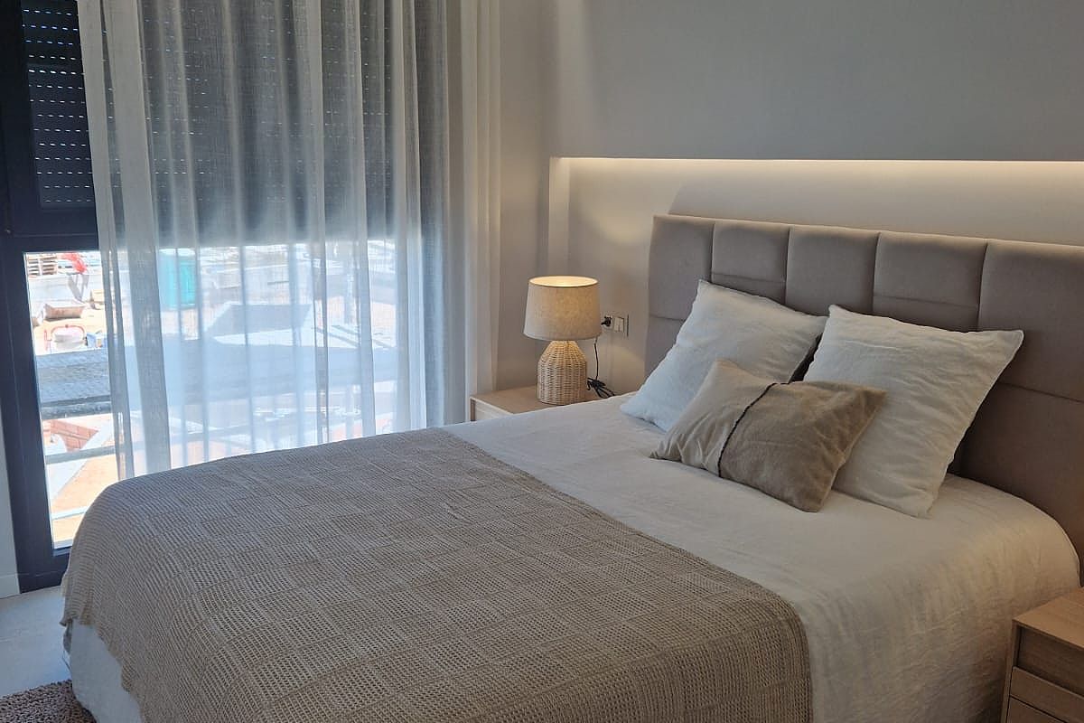 Beachfront apartments for sale in Denia Costa Blanca Spain with Mediterranean views.