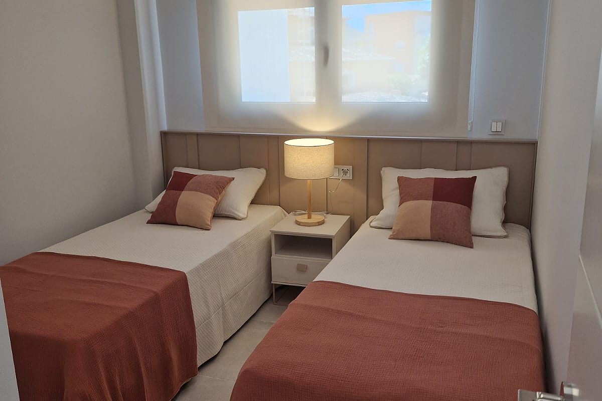 Beachfront apartments for sale in Denia Costa Blanca Spain with Mediterranean views.