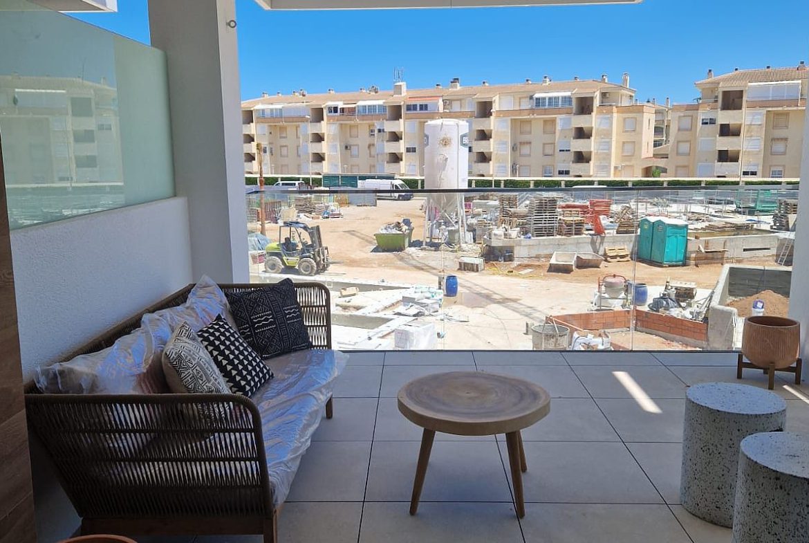 Beachfront apartments for sale in Denia Costa Blanca Spain with Mediterranean views.