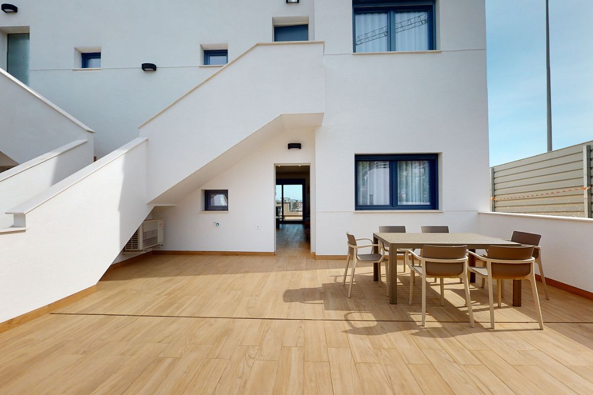 Luxury apartments for sale in Alicante with modern design, spacious interiors, and Mediterranean lifestyle – exterior, interior, and floor plan views