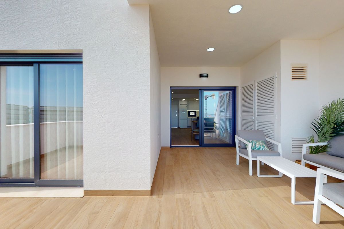 Luxury apartments for sale in Alicante with modern design, spacious interiors, and Mediterranean lifestyle – exterior, interior, and floor plan views