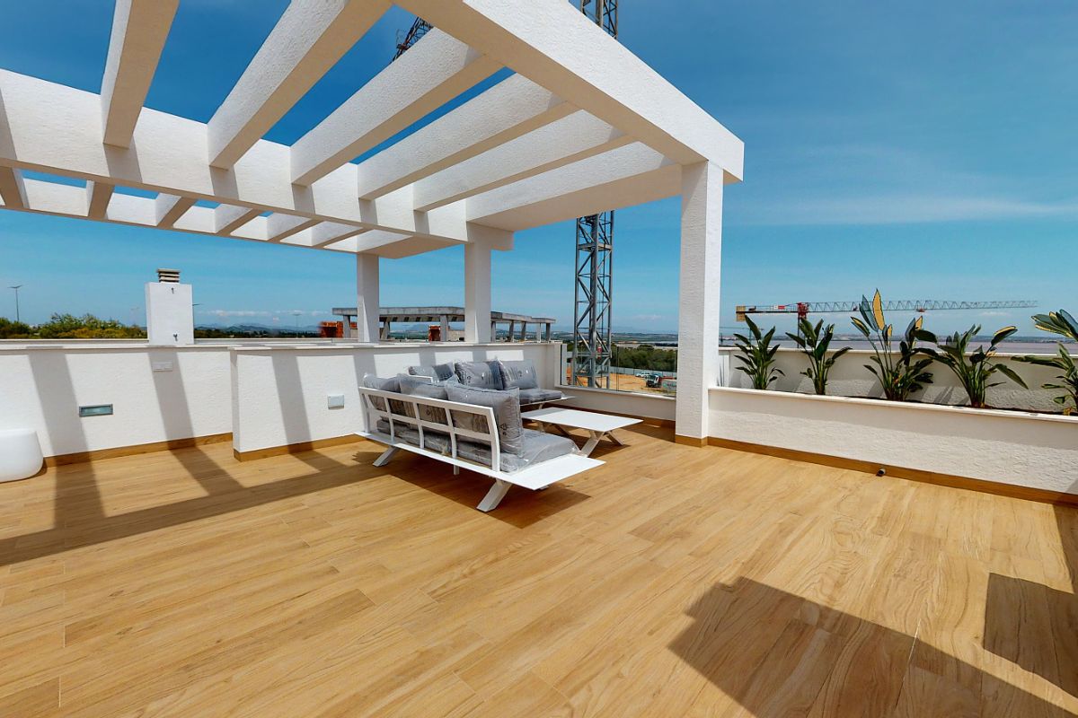 Luxury apartments for sale in Alicante with modern design, spacious interiors, and Mediterranean lifestyle – exterior, interior, and floor plan views