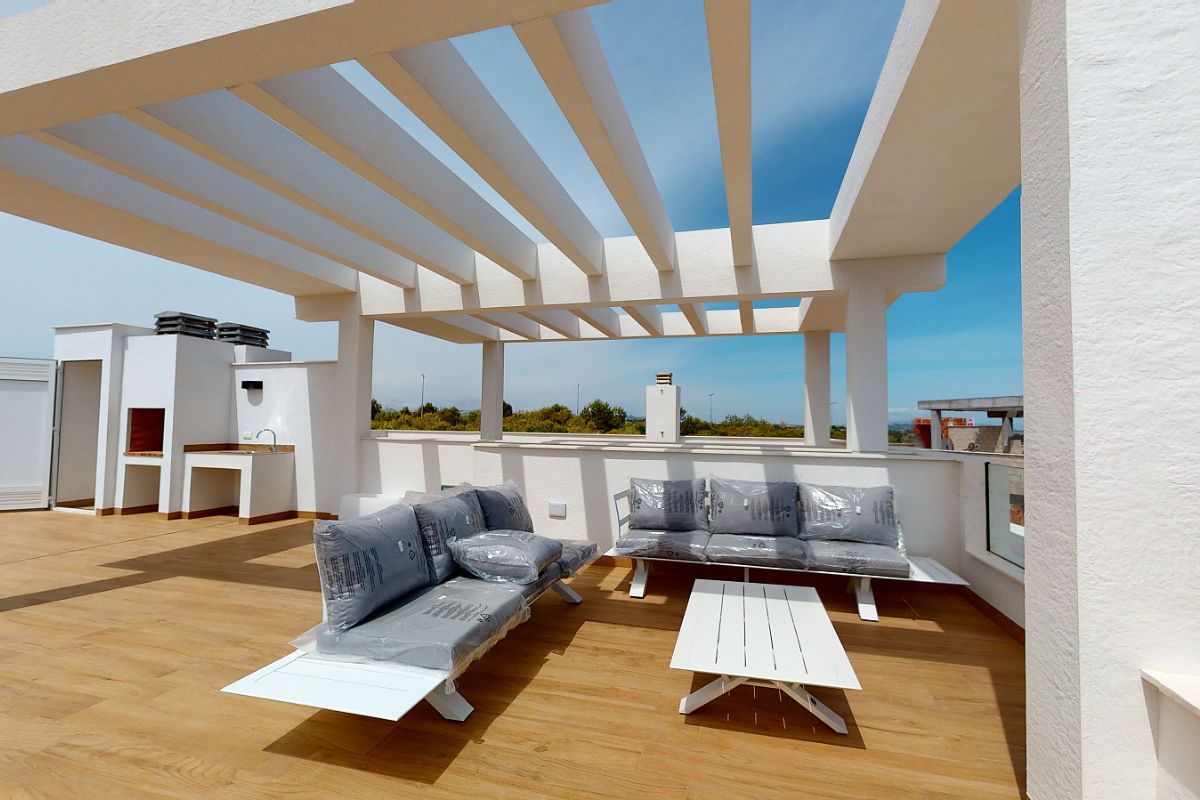 Luxury apartments for sale in Alicante with modern design, spacious interiors, and Mediterranean lifestyle – exterior, interior, and floor plan views