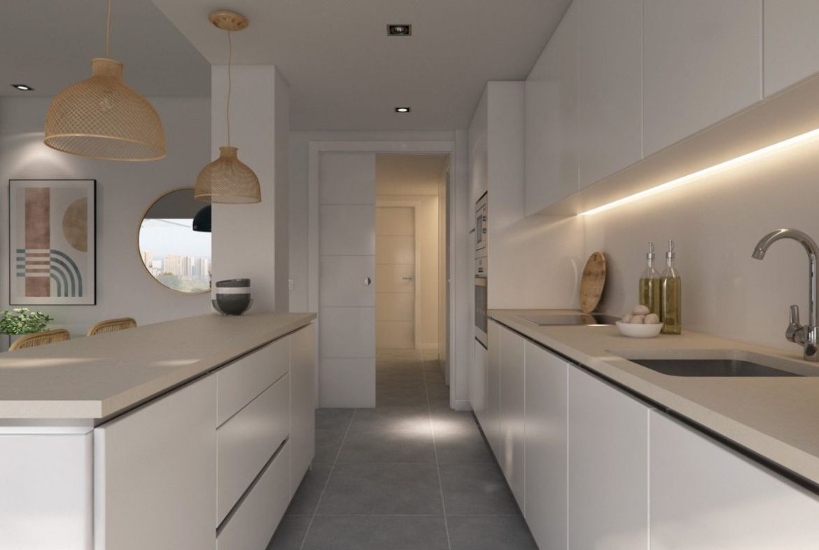 Luxury penthouses for sale in Alicante with private pools, spacious terraces, and panoramic Mediterranean views – interior, exterior, and layout visuals.