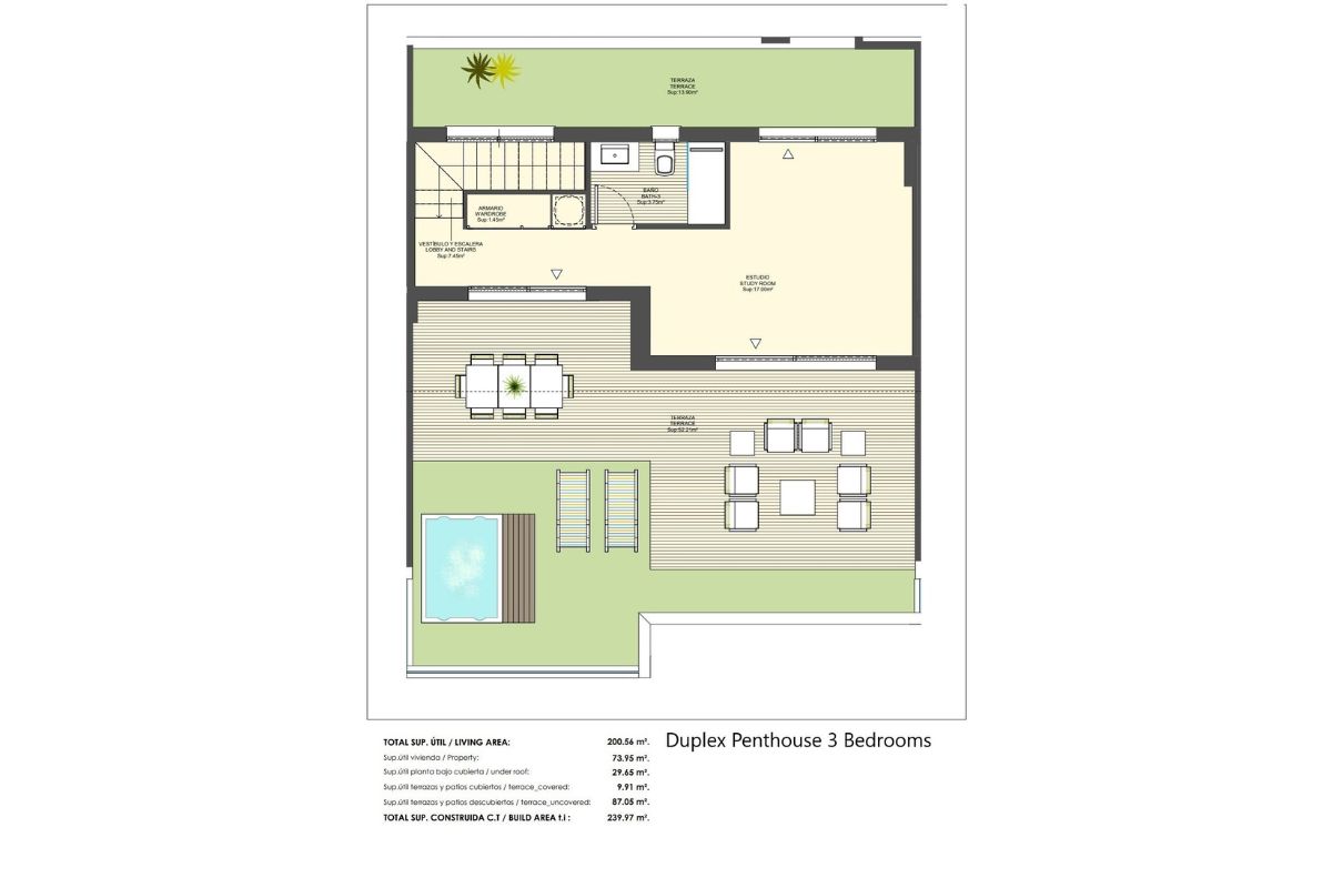 Luxury penthouses for sale in Alicante with private pools, spacious terraces, and panoramic Mediterranean views – interior, exterior, and layout visuals.