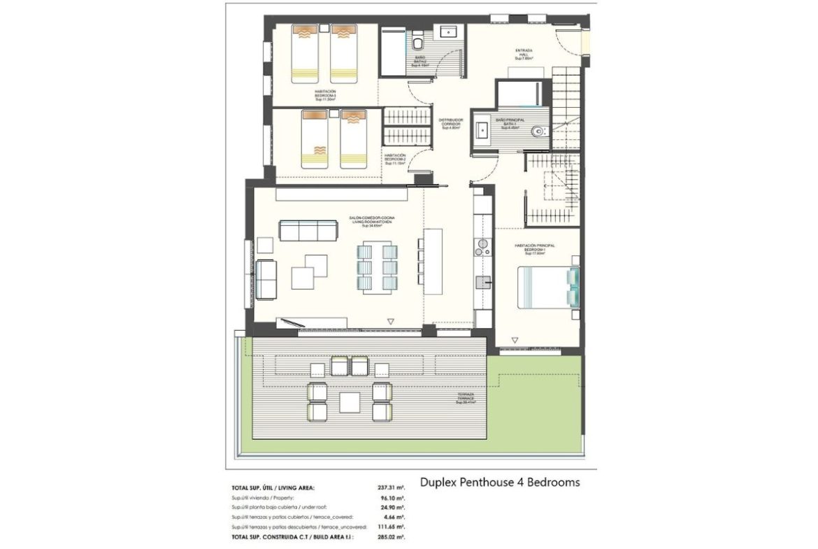 Luxury penthouses for sale in Alicante with private pools, spacious terraces, and panoramic Mediterranean views – interior, exterior, and layout visuals.