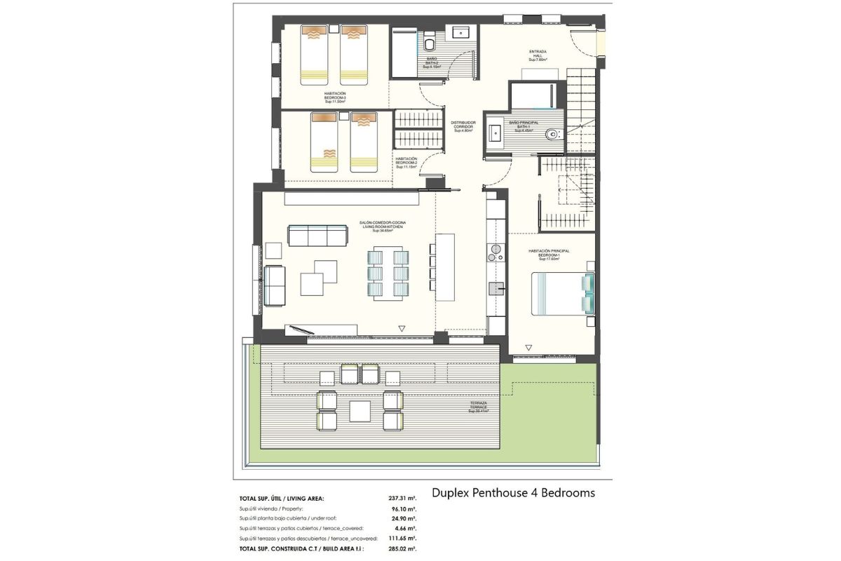 Luxury penthouses for sale in Alicante with private pools, spacious terraces, and panoramic Mediterranean views – interior, exterior, and layout visuals.