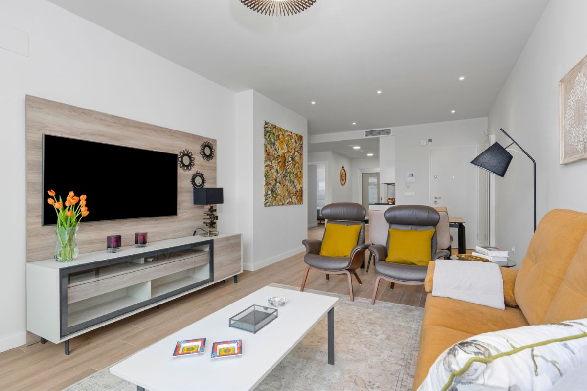 Stylish apartments for sale in Alicante near golf courses and beaches, featuring modern interiors, panoramic balconies, and Mediterranean lifestyle views.