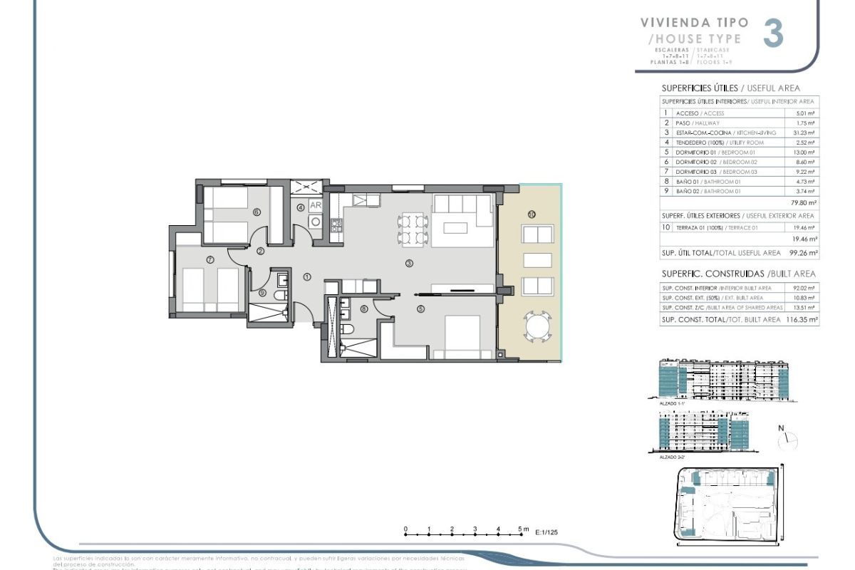 Elegant sea view apartments for sale in Costa Blanca with beach access, modern design, and communal pools.