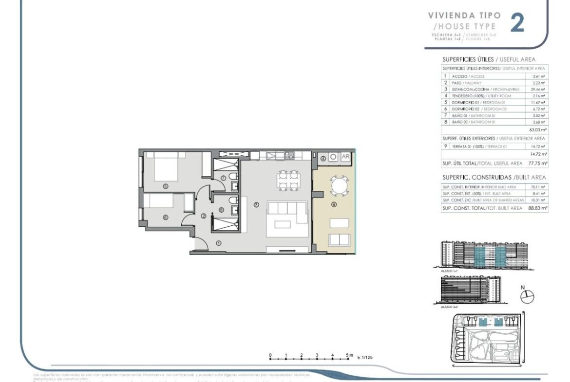Elegant sea view apartments for sale in Costa Blanca with beach access, modern design, and communal pools.