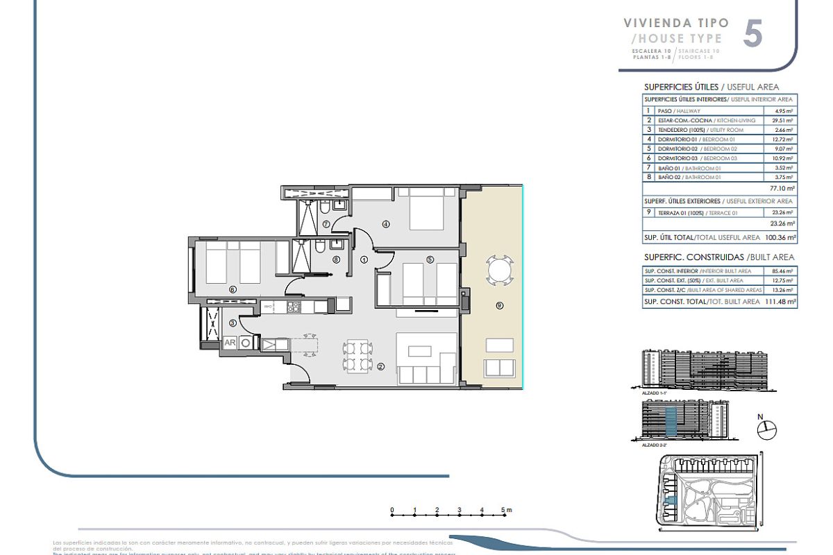 Elegant sea view apartments for sale in Costa Blanca with beach access, modern design, and communal pools.