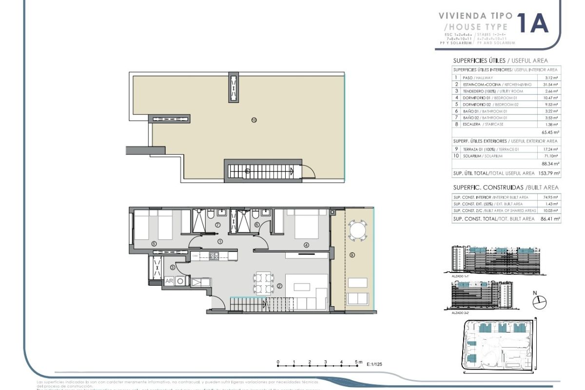 Elegant sea view apartments for sale in Costa Blanca with beach access, modern design, and communal pools.