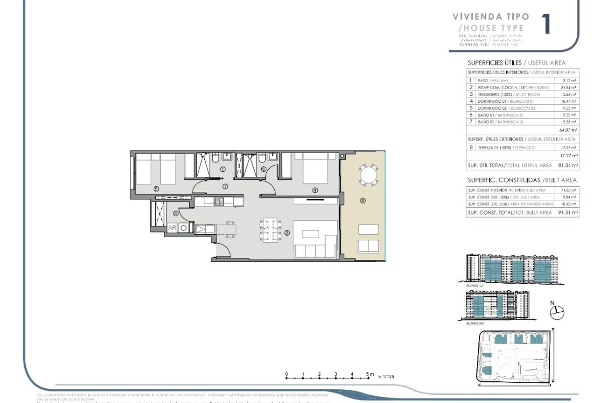 Elegant sea view apartments for sale in Costa Blanca with beach access, modern design, and communal pools.