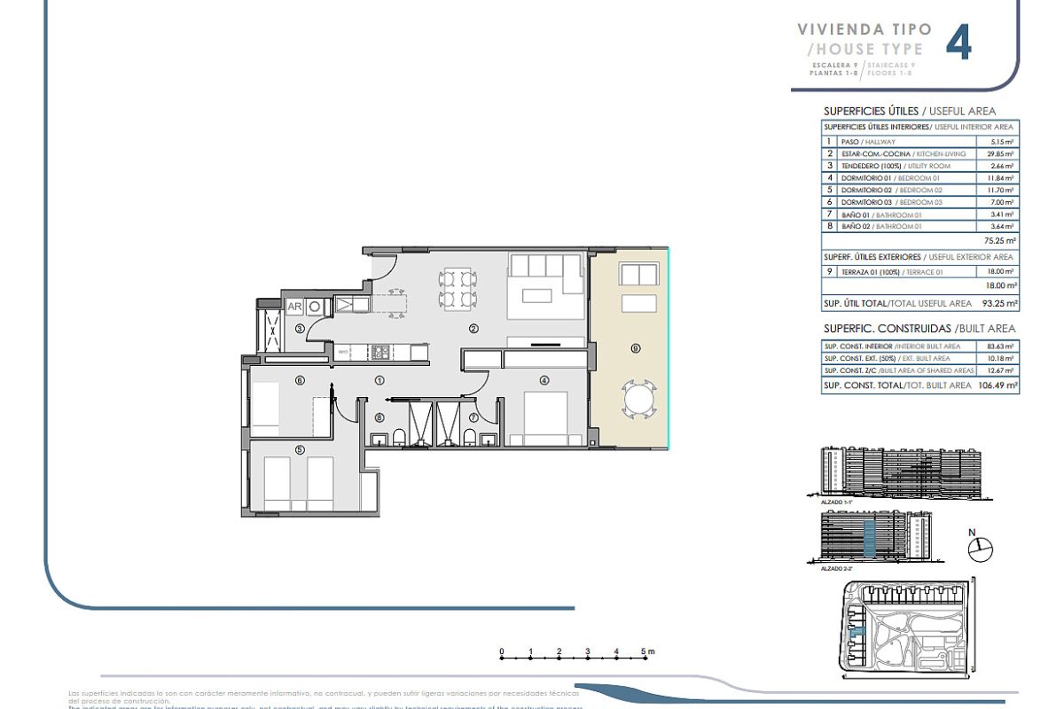 Elegant sea view apartments for sale in Costa Blanca with beach access, modern design, and communal pools.