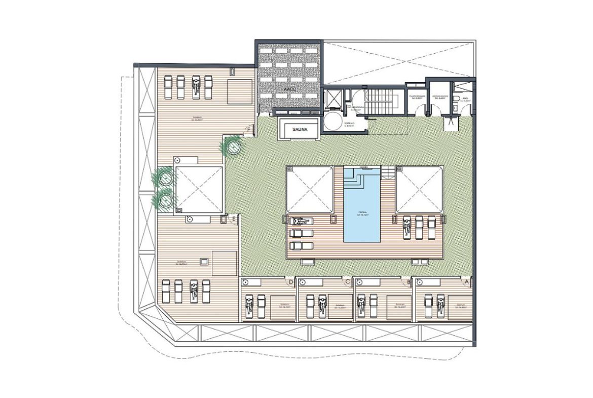 Contemporary beachside apartments for sale in Spain, just 100 meters from the Mediterranean, with modern design, balconies, and excellent location.