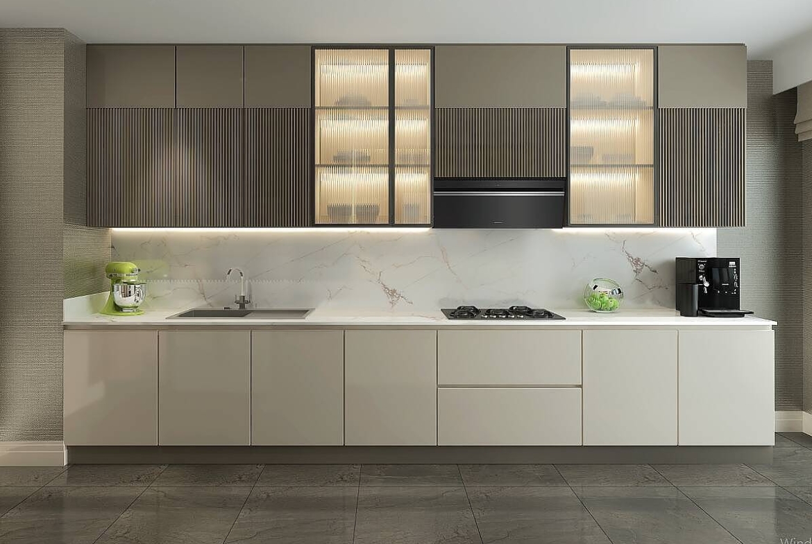 Modern bedroom with elegant decor