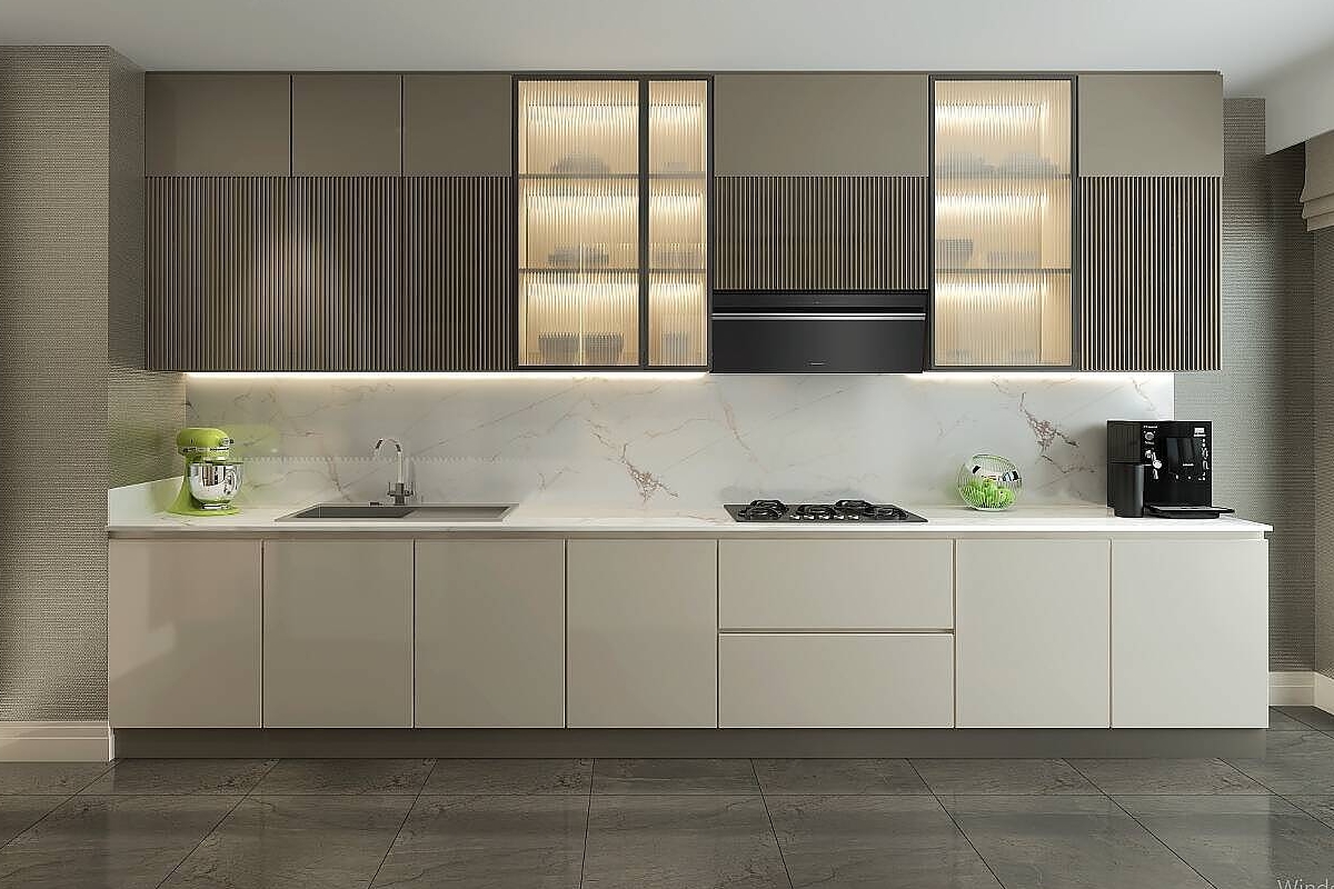 Modern bedroom with elegant decor