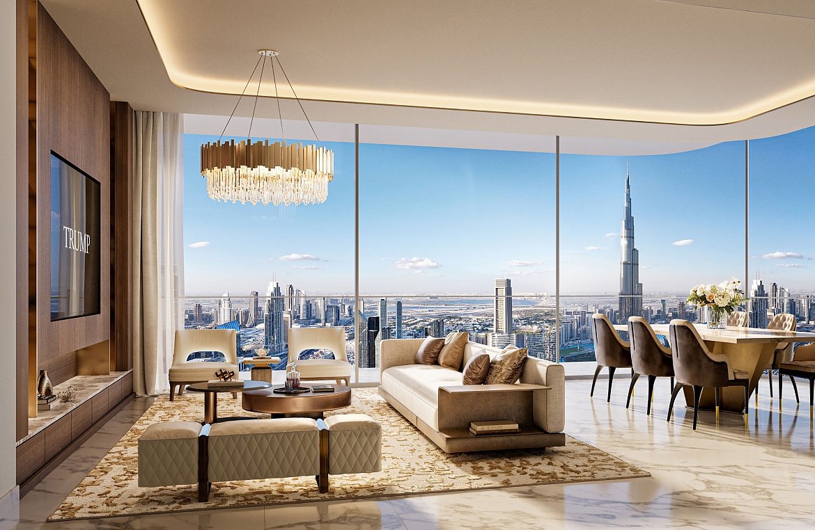 Residences Dubai luxury apartments in Trade Center with Burj Khalifa views