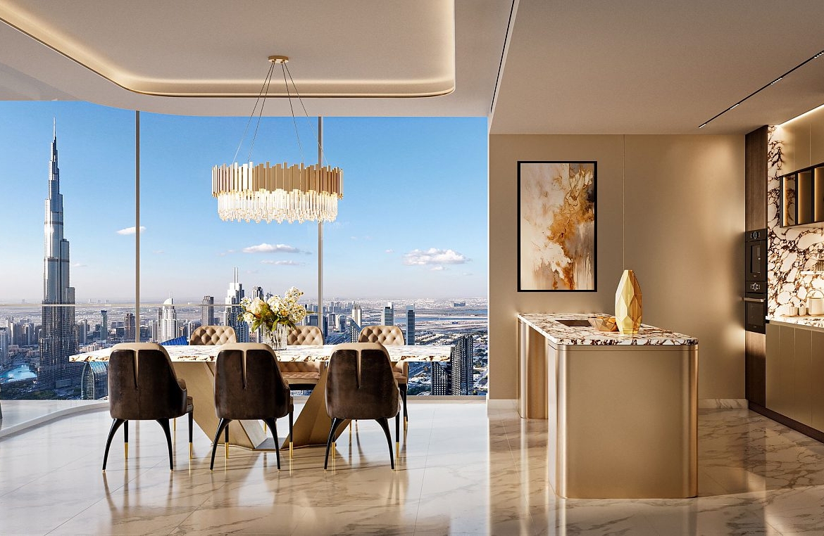Residences Dubai luxury apartments in Trade Center with Burj Khalifa views