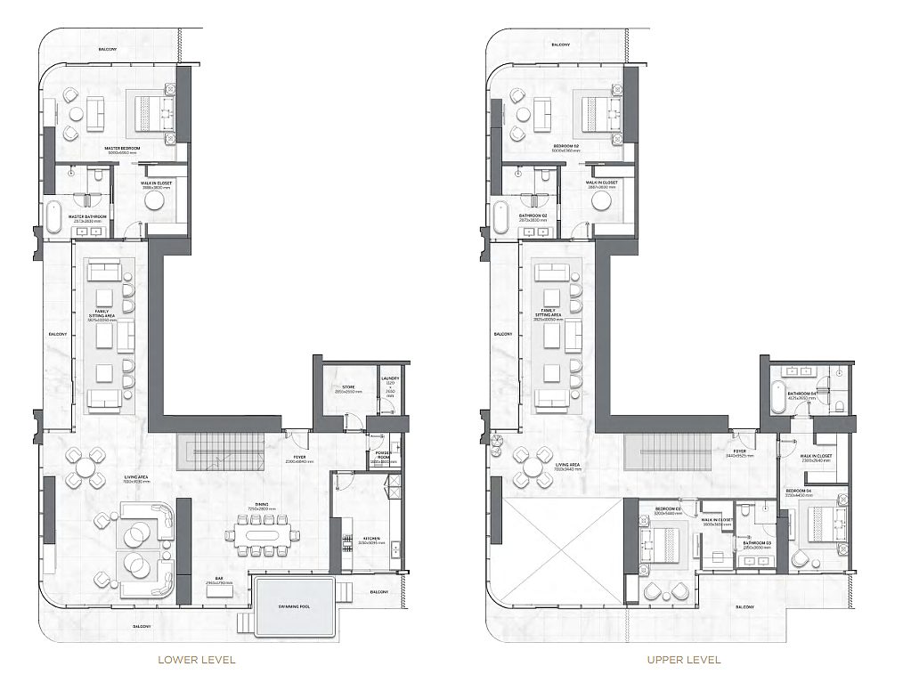 Residences Dubai luxury apartments in Trade Center with Burj Khalifa views