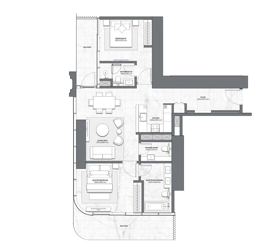 Residences Dubai luxury apartments in Trade Center with Burj Khalifa views