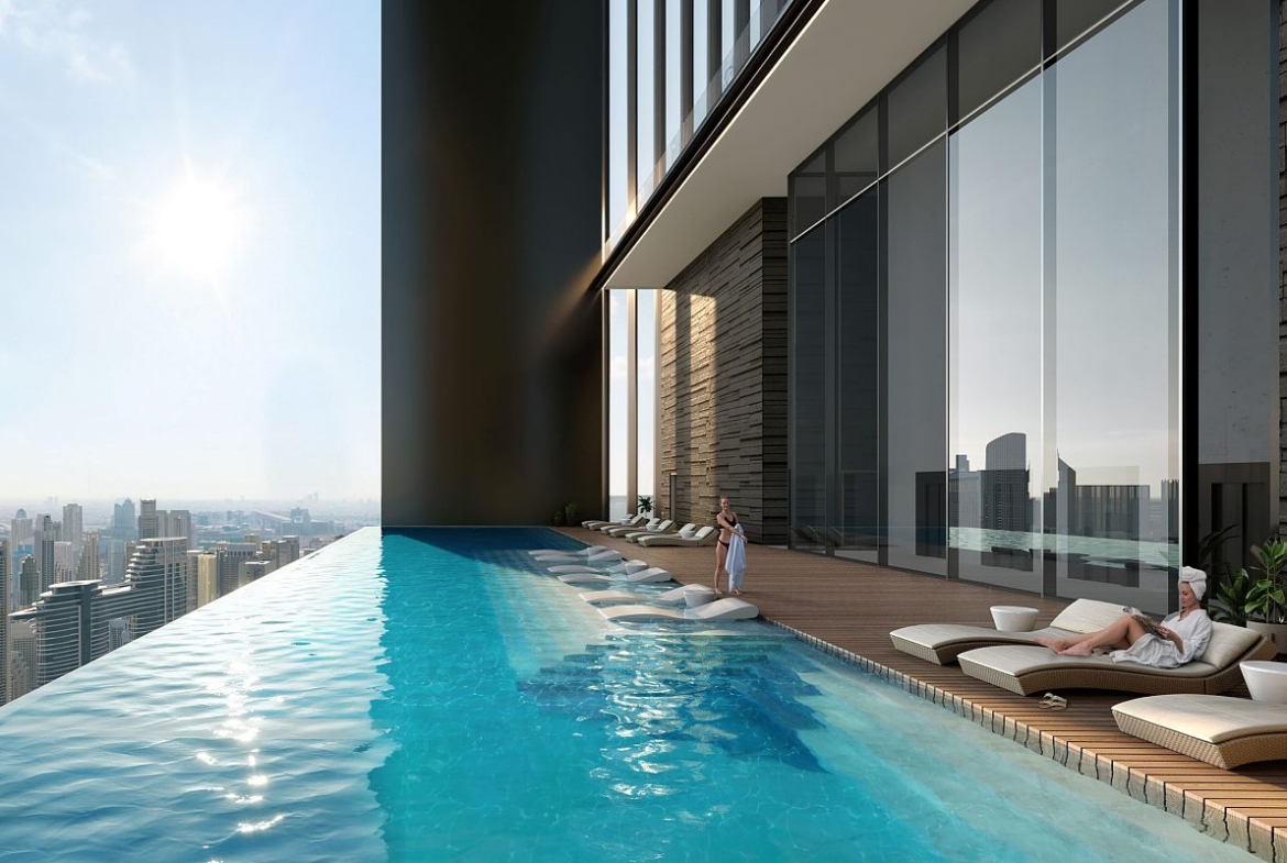 Residences Dubai luxury apartments in Trade Center with Burj Khalifa views